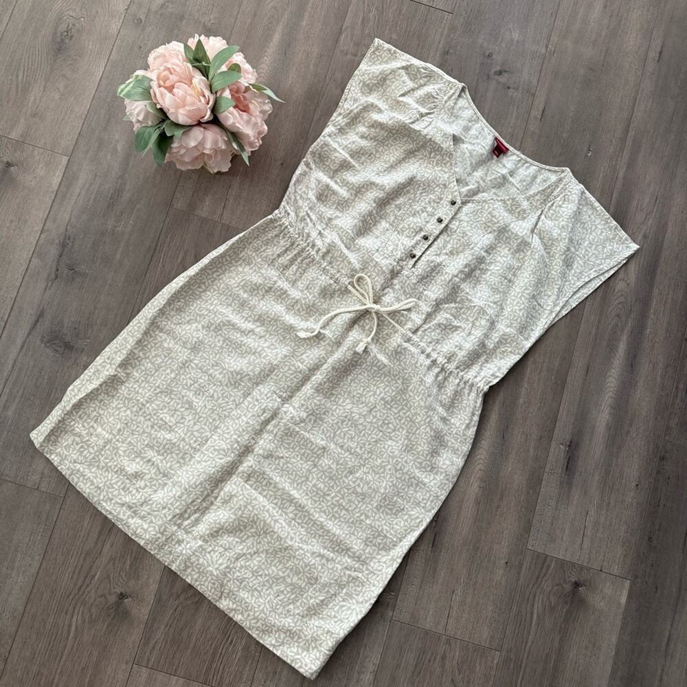 💐 Merona Linen Cottage Core Floral Dress